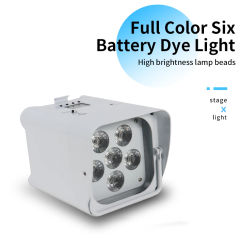 6x18w Battery Light RGBWAUV Wireless Par Light Remote Control Wifi Control Stage Light Wedding Ambient Light