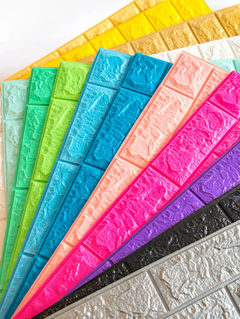 Description Picture 2 of item35x38.5cm 3D Wall Stickers Self Adhesive Foam Brick DIY Wallpaper Wall Room Living Decor Kids Room Wall Sticker For Kitchen Home