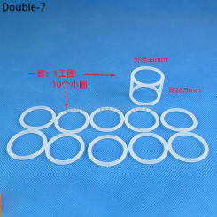 1 Pc Small H Seal Rings + 10 Pieces O Seal Rings Spare Parts for Oceanpower Soft Ice Cream Machines Replacement Accessories