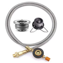 Butane Gas Adapter Outdoor Camping Stove Split Stove Converter Connection Hose Outdoor Cooking Camping Equipment Accessories