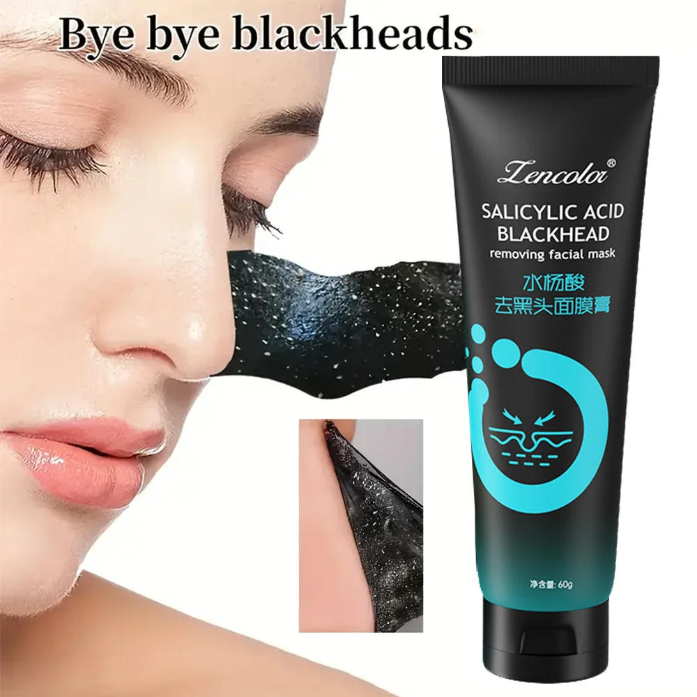 Description Picture 6 of itemSalicylic acid Bamboo Charcoal Fiber Mask Blackhead Removal Deep Cleansing Cleansing Exfoliating Mask Treatment Korean Skin Care