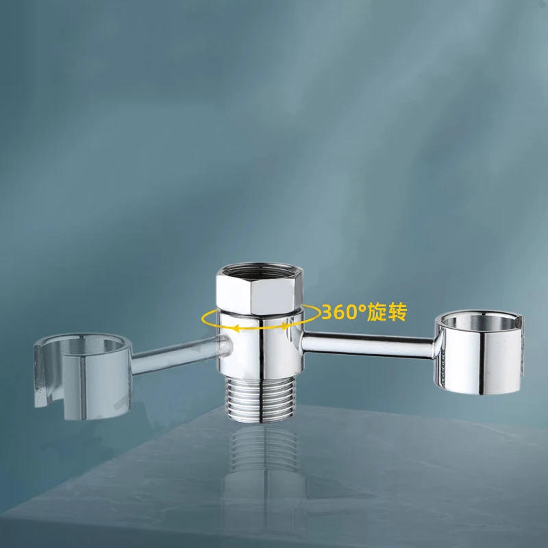 Description Picture 5 of item1Pcs Handheld Shower Holder Wall Mounted Adjustable Bracket Toilet Sprayer Base Support Universal Faucet Replacement Parts