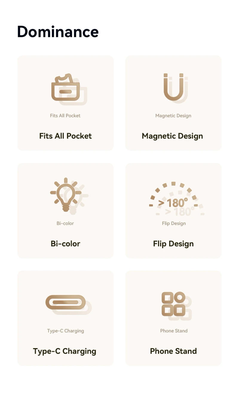 Description Picture 3 of itemUlanzi LM19 MagSafe Light Portable Selfie Light for iPhone 16 15 14 13 12 Pro Max Fill Light Phone Stand for Selfie Video Vlog