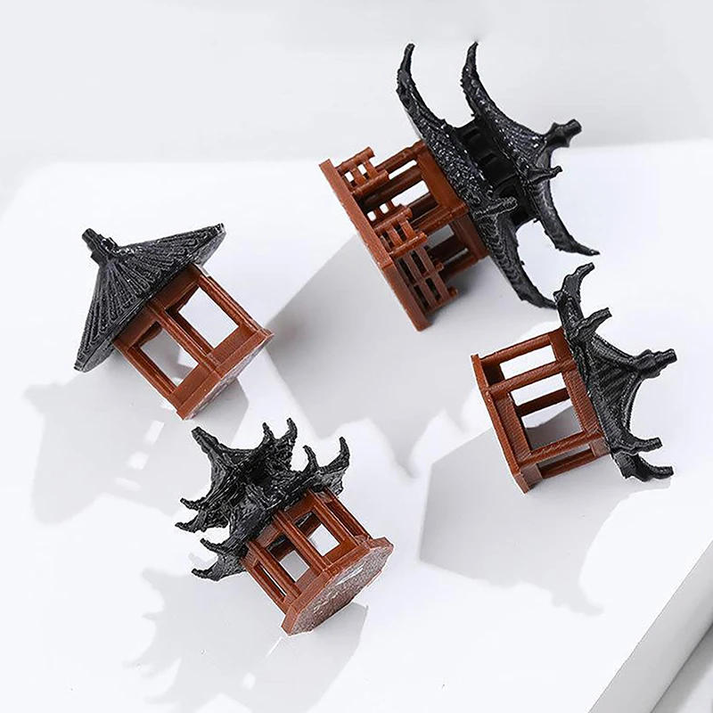 Description Picture 3 of itemMini Pagoda Statue Fairy Garden Decor Pavilion Hexagon Asian Exotic Environments Flower Vase Aquarium Dollhouse Decor For