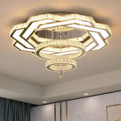 New Luxury Crystal Chandelier Modern Living Room Chandelier Dining Room Bedroom Ceiling Light Home Decoration Lighting Fixtures