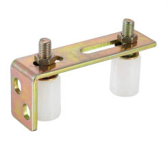 Gate Rollers Sturdy Wear Resistant Convenient with L Shape Bracket Sliding Gate Nylon Rollers for Fences Home Yard Sliding Door