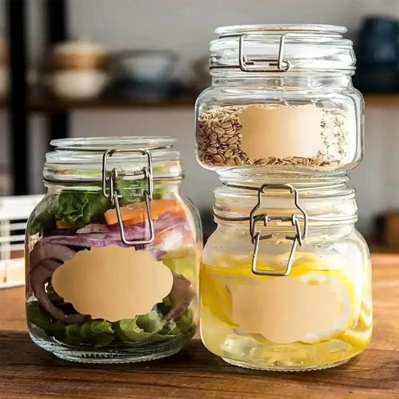 Description Picture 3 of itemKraft Paper Stickers Blank Labels Handmade Stationery Gift Tags Decoration Paper Spice Jar Label DIY Envelope Sealing Sticker