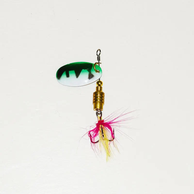 Description Picture 2 of itemFeathered hook fishing bait pesca isca artificial fishing lures spinnerbait fishing tackle accessories spin bait