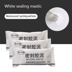 3pcs Air Conditioning Hole Sealant Household Sewer Pipe Sealing Waterproof Wall Hole Repair Rubber Mastic
