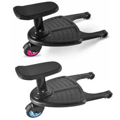 Children Stroller Pedal Adapter Stroller Accessorie Second Children Auxiliary Trailer Twins Scooter Kid Standing Plate with Seat