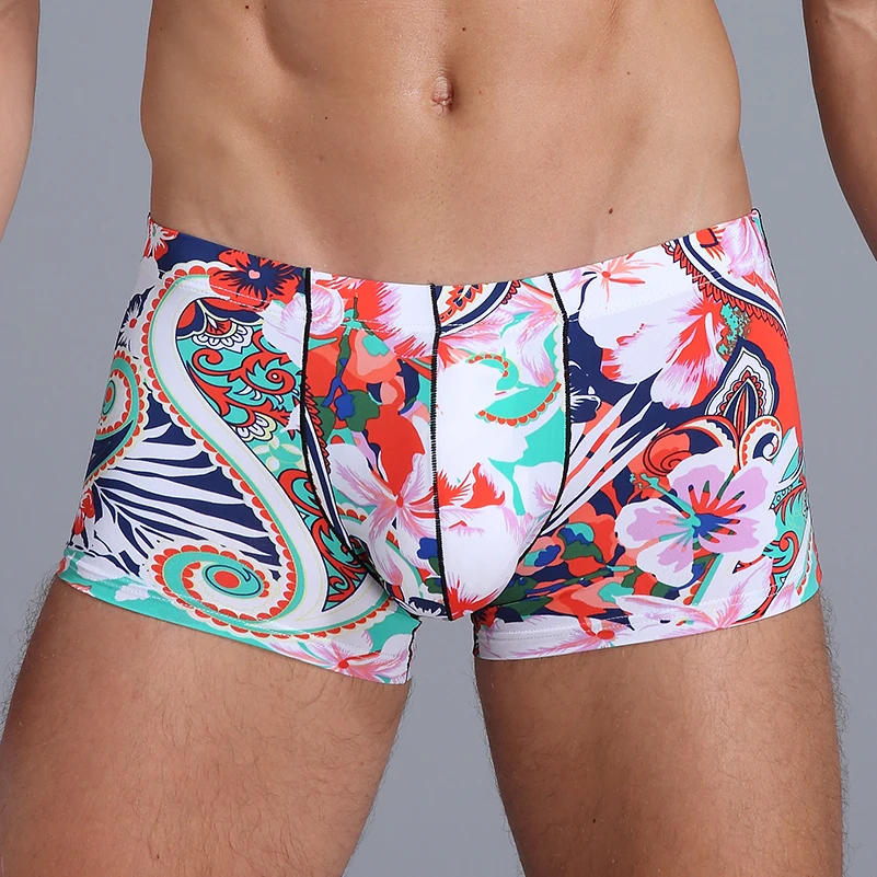 Description Picture 5 of itemNew Boxers for Men Underwear Ice Silk Solid Cuecas Masculina Calzoncillo Male Boxershorts Size S-XXL