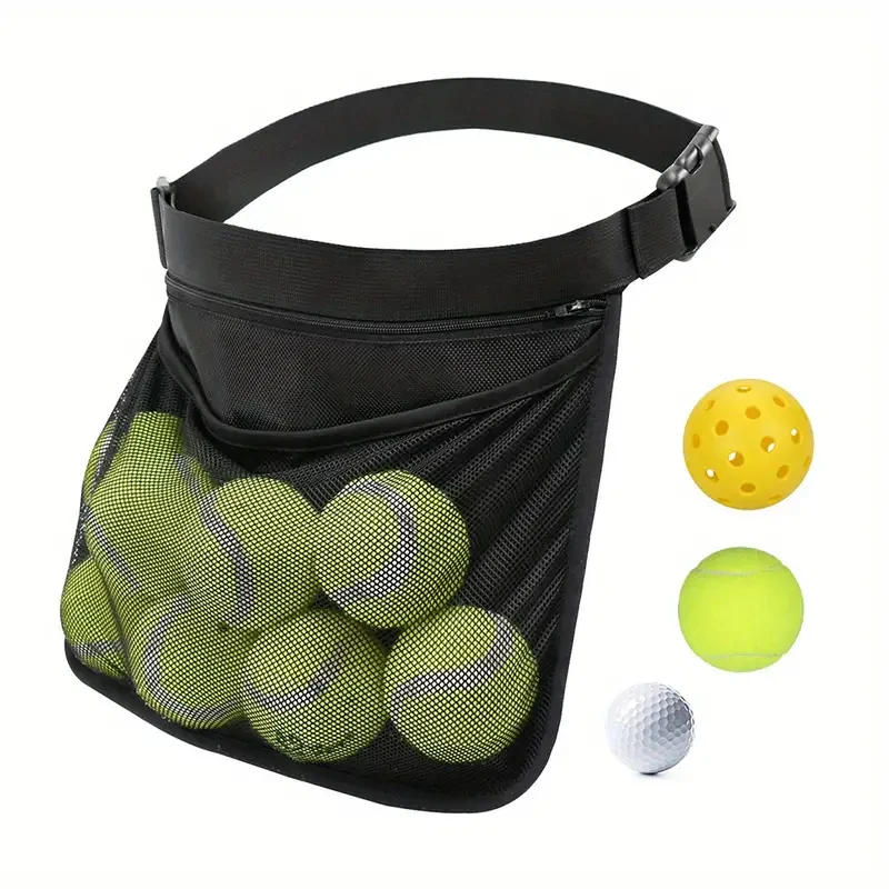 Description Picture 6 of itemTennis Storage Bag, Pickleball Bag, Portable Ball Waist Bag, Tennis Pick-up Bag, Ball Storage Bag, Adjustable Sports Accessories
