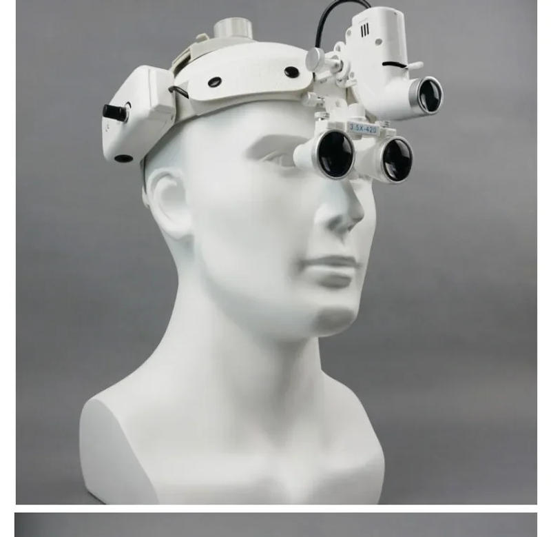 Description Picture 5 of itemDental magnifying glass + LED headlamp Head-mounted orthopedic surgery magnifying glass светильник светильник настенный 벽등