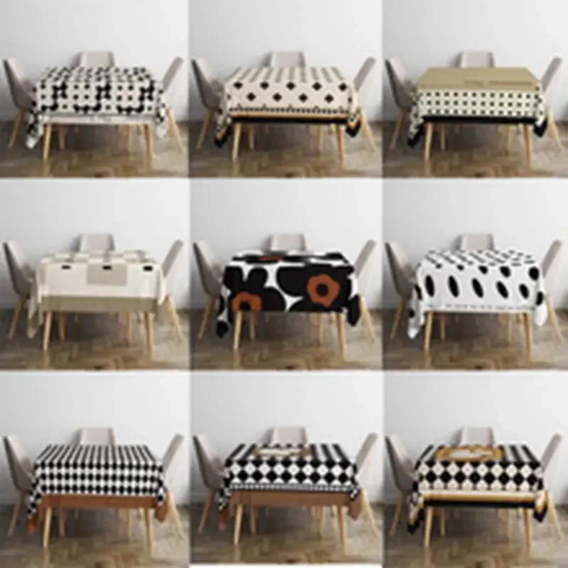 Description Picture 2 of itemtablecloth room living room dining table decoration fabric tablecloth beach towel picnic mat GREY