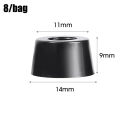 4/24Pcs Rubber Pads Floor Protectors Table Chair Furniture Leg Cover Speaker Cabinet Bottom Black Tips Absorber Non-slip Gasket