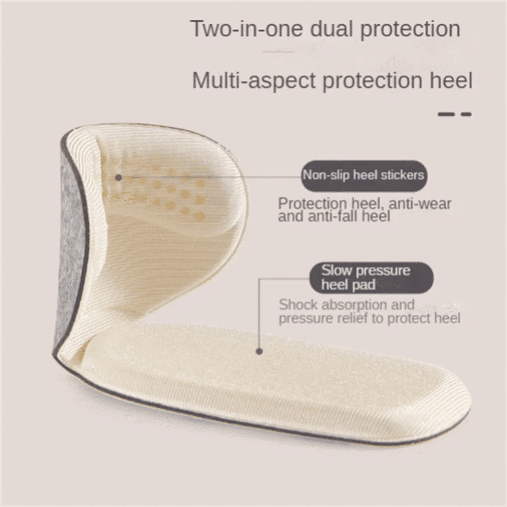 Description Picture 5 of item2pcs Shoe Heel Insoles Foot Heel Pad Sports Shoes Adjustable Antiwear Feet Inserts Insoles Heel Protector Sticker Insole Brioche