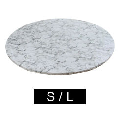 Round  Fitted Tablecloth Table Cloth White Marble Pattern Table  Wipeable Elastic Edge Oil Waterfor Patio Table