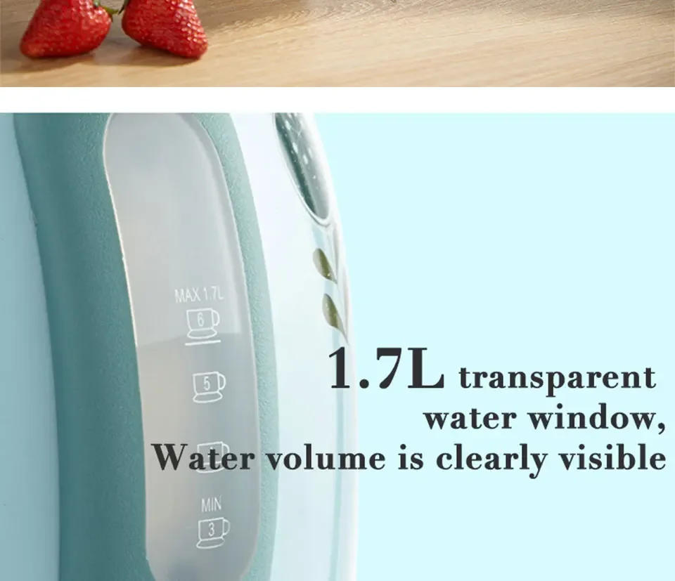 Description Picture 4 of itemVintage British style Electric Kettle 304 Stainless Steel Quick-Burning Water Boiler Hot Water Pot Household Kitchen Appliances