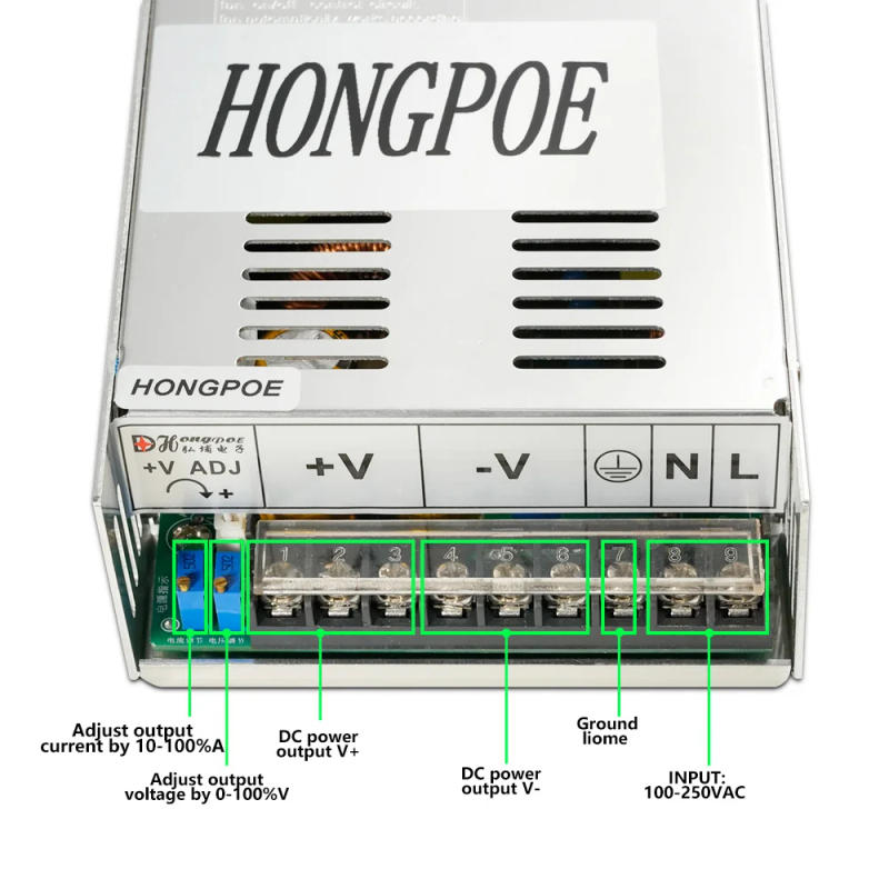 Description Picture 3 of item600W Switching Power Supply 0-12V 13.5V 24V 36V 48V 60V 72 85 90 100 110 150 200 V Voltage Adjustable Industrial SMPS