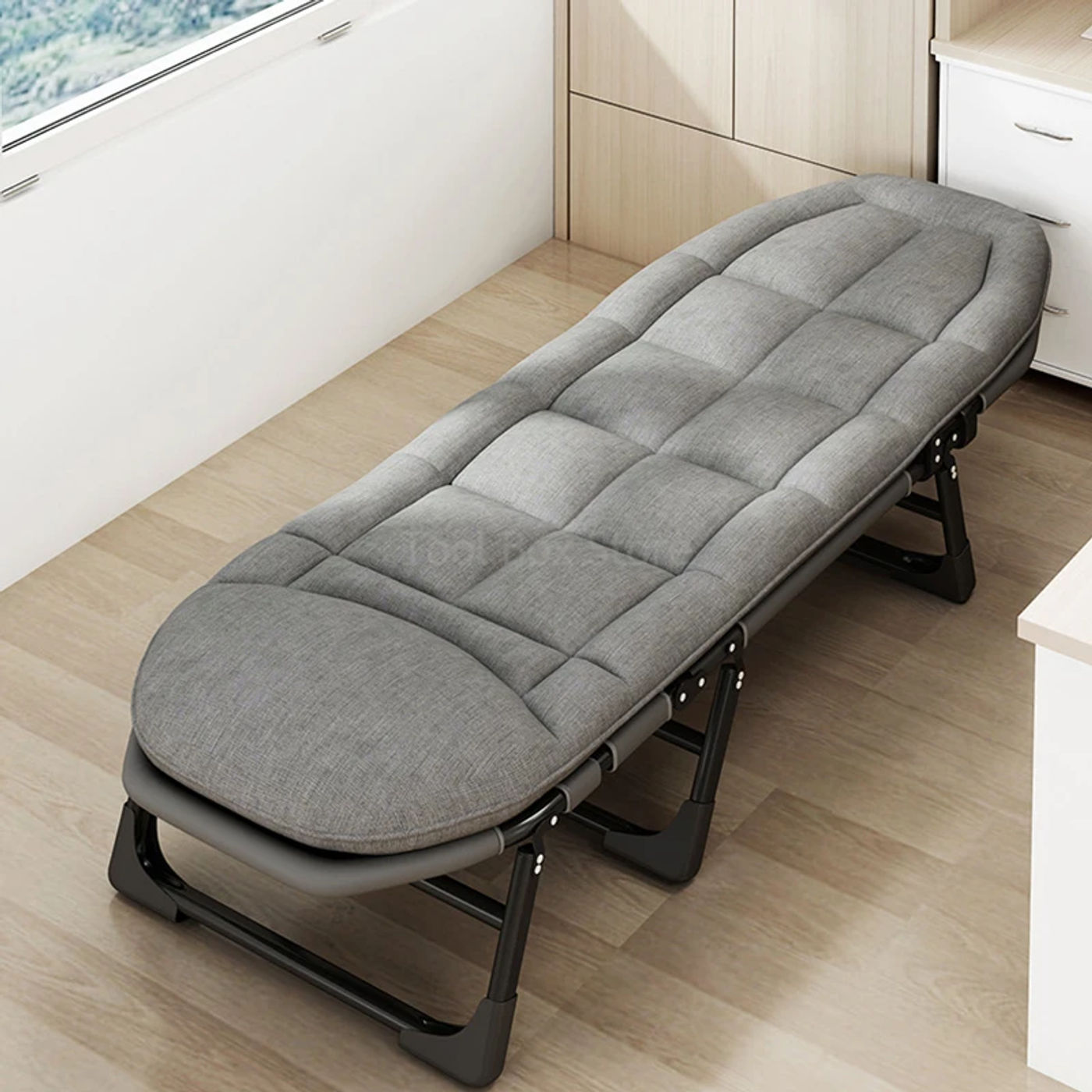 Description Picture 5 of itemFolding Bed Lightweight Camping Cot Household Sofa Beds Bedroom Furniture 6 Gears Adjustable Backrest Chairs Outdoor Beach Chair