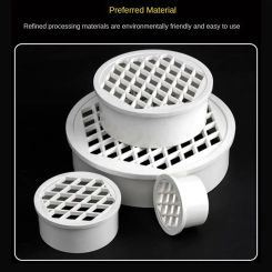 Durable Upgraded Thickened Simple Household Sewer Floor Drain Floor Balcony Roof Deodorant Anti-Blocking Lnsertion Sewer Pipe