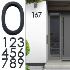 10CM 3D 0 To 9 Number Tag ABS Plastic Self-Adhesive Numeral Door Numbers Plate Sign For Home Mailbox Hotel Address Door Label