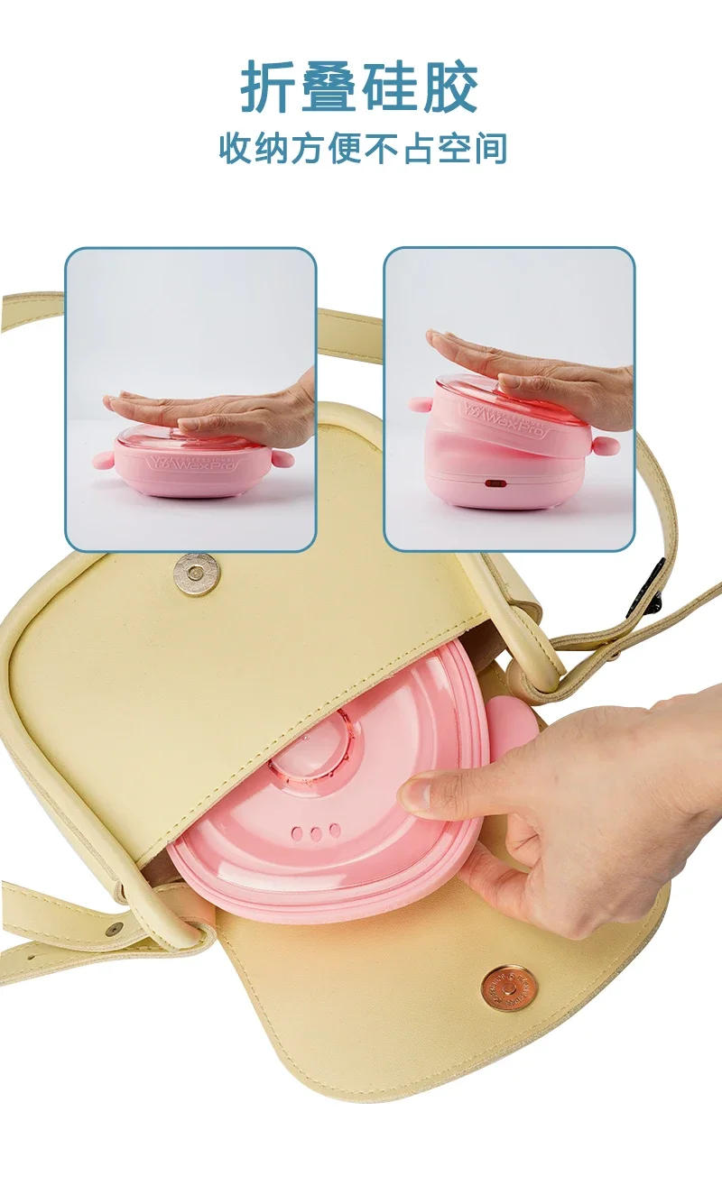 Description Picture 5 of item220V Foldable Wax Heater for Hair Removal with Non-Stick Coating Inner Pot and Silicone Wax Melting Machine