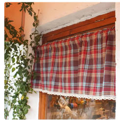 Buffalo Check Plaid Window Valances Red and Black Farmhouse Design Window Treatment Decor Curtains Rod Pocket Valances for Kitch
