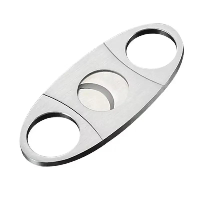 Description Picture 4 of itemStainless Steel Cigar Cutter Metal Classic Cutter Guillotine Cigar Scissors Gift Puncher Cutting Knife Cigar Accessory