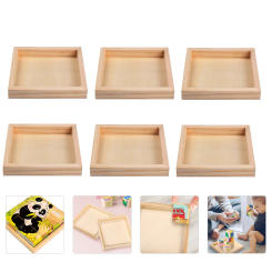 Trays Tray Wood for Trays 3D Storage Wooden Organizers Blocks Pallet Sorting Trays