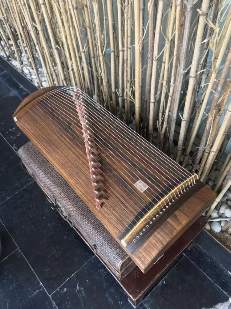 Description Picture 2 of itemMini Guzheng Travel Nails Chinese Traditional String Instruments Guzheng Hard Shell Case Finger Pick Instrument Accessories