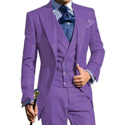 Costume Homme Tuxedos Groom Wedding Men Suits Tuxedo Terno Masculino De Pour Hommes Blazer(Jacket+Pants+Vest)