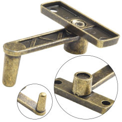 Bronze Guard Latch Bolt With Screws 56*49mm Sliding Door Lock Handle Metal Door Latch Gifts Box Antique Wooden Box Lock Buckle