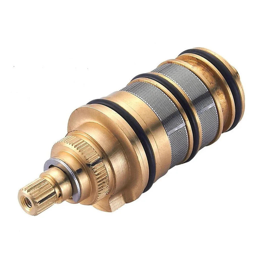 Description Picture 3 of itemBrass Replacement Thermostatic Cartridge Shower Mixer Valve Bar Repair Kit Bathroom Water Temperature Control Faucet Cartridges
