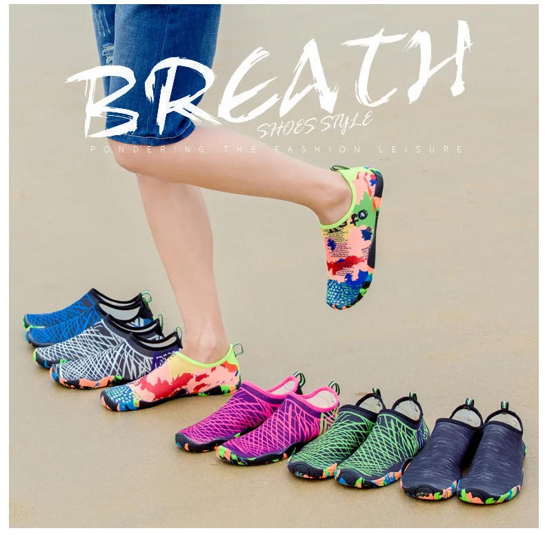 Description Picture 4 of item2023Yoga Sports Water Sneakers Unisex Swimming Aqua Seaside Barefoot Slippers Surf Upstream Light Quick-Drying Beach Water Shoes