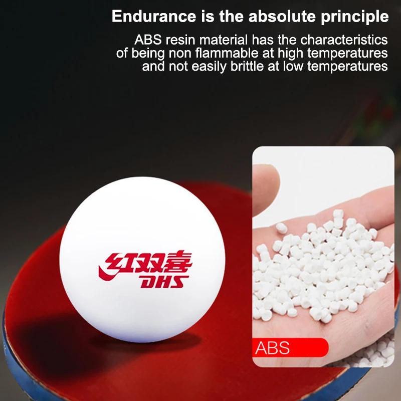 Description Picture 5 of item100Pcs DHS Seamed Table Tennis Ball ABS New Material Table Tennis Ball ITTF Approved Ping Pong Balls for Training Competition