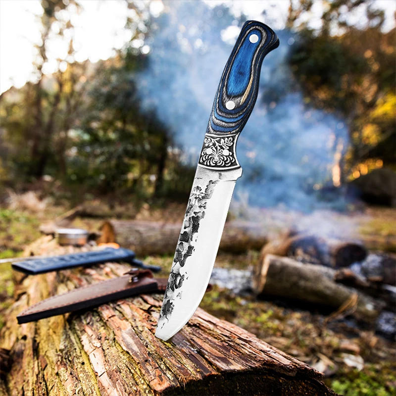 Description Picture 6 of itemProfessional Japanese Kitchen Boning Knife Forged Deboning Slicing Meat Cleaver Chef Fillet Knife for Fishing BBQ Tool