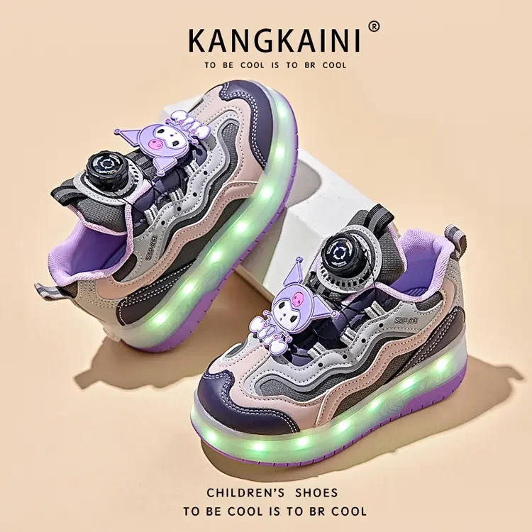 Description Picture 4 of itemChildren's roller skates Fashion outdoor sports walking shoes 2024 New LED light shoes Cute girls kids sneakers Christmas gift