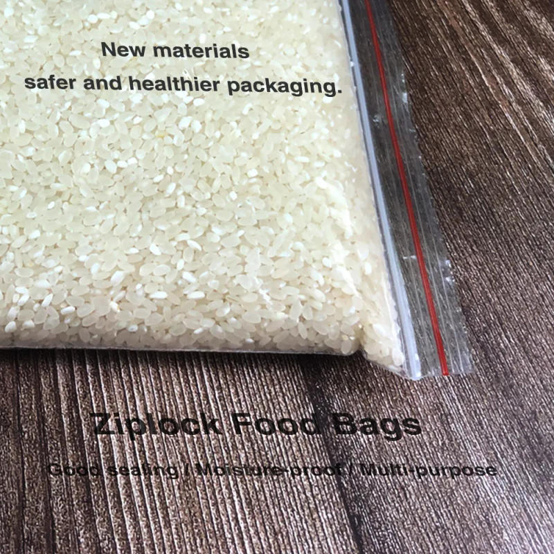 Description Picture 6 of item0.08mm Zip Lock Plastic Bags Transparent Packaging Poly Ziplock Bag Pouch Recyclable Sealing for Food Segetables Fruits Storage