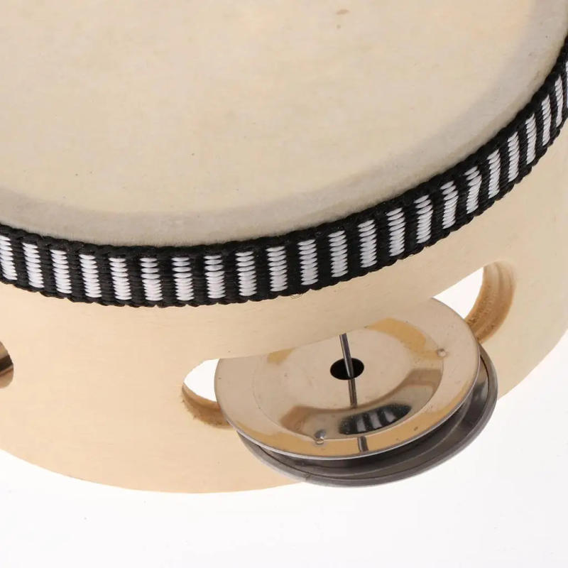 Description Picture 6 of item4inch Hand Held Tambourine Percussion Drum hand drum Kids Musical Children Percussion Instrument Educational Toys