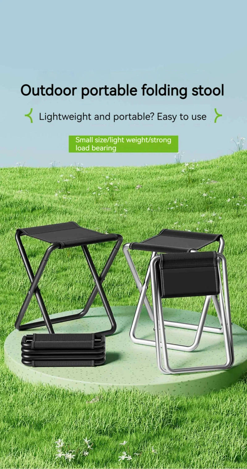Description Picture 2 of itemOutdoor Folding Chairs, Portable Fishing Chairs for Street Stalls, Train Horses, Camping Chairs, Folding Chairs, Camping Benches