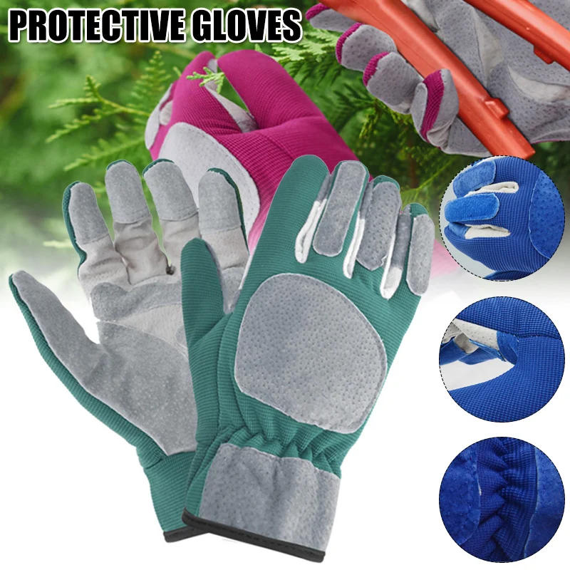 Description Picture 2 of item1 Pair Gardening Gloves Rose Pruning Thorn Proof Gloves With Long Forearm Protection Gauntlets For Digging Planting Garden Tools