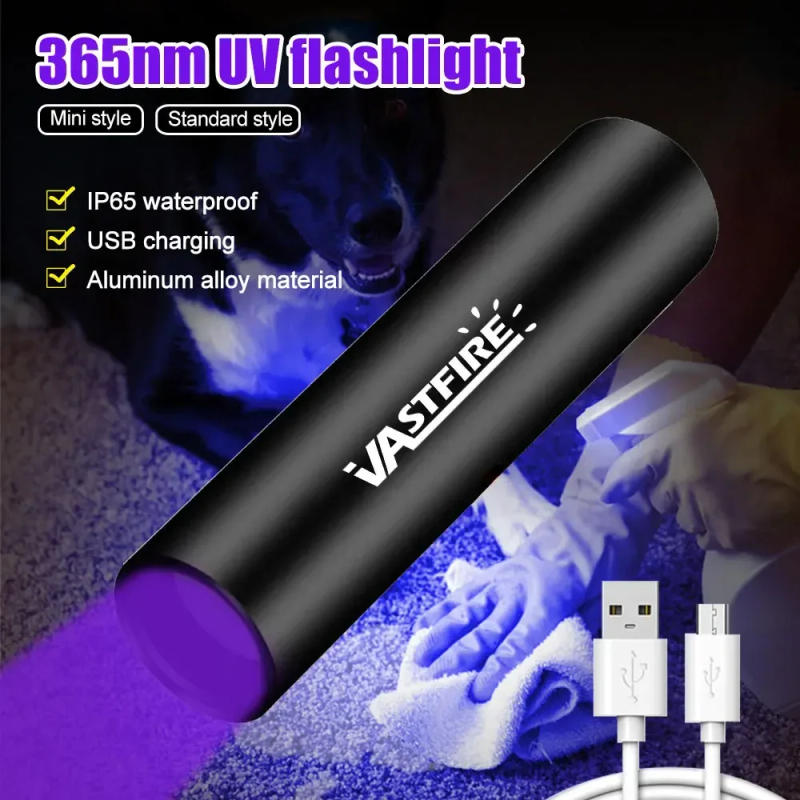 Description Picture 2 of itemMini Ultraviolet Handheld Torch 365nm UV Flashlight Purple Torch Jade Money Detector Pet Urine Stains Detector