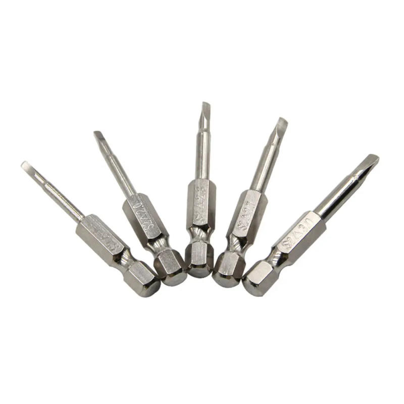 Description Picture 6 of item5pcs S2 Steel Magnetic Triangle Head Screwdriver Bits 50mm 1/4 Hex Shank Nozzle Pneumatic Screwdriver Electric Head
