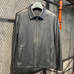 Spring Autumn Male Leather Jacket Short Real Sheepskin Coat for Men Clothing Business Casual Men's Genuine Leather Jackets Chic