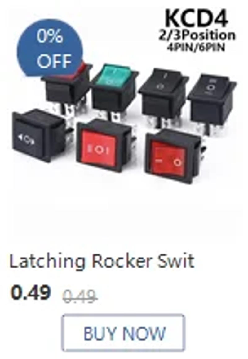 Description Picture 6 of itemRocker switch WF03-C1 KCD4 button start stop control button double red 1NO 1NC New type Superior quality