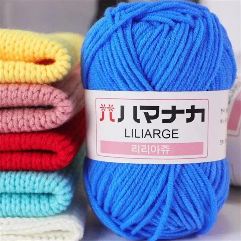 Description Picture 6 of item25G Milk Sweet Soft Baby Cotton Knitting Wool Thick Fiber Yarn Velvet Hand Threads for Knitting Wool Crochet Yarn for DIY Sweate