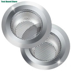 2Pce Stainless Steel Kitchen Sink Filter Bathroom Floor Drain Hair Isolation 4.5-inch Kitchen Bathroom Accessories