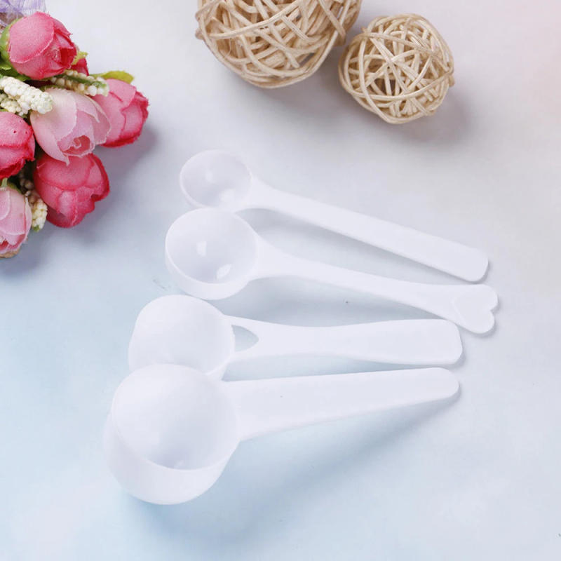 Description Picture 4 of item1/3/5/10g Plastic Measuring Spoons Coffee Protein Milk Powder Scoop PP White durable Kitchen Measuring Scoop 10pcs/set
