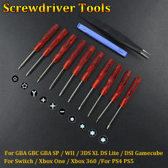 1 Set Tri-Wing Screwdriver Kit Screw Driver for Wii Gameboy GBA SP for DS Lite NDSi Xbox One 360 PS4 PS5  Repair Tools